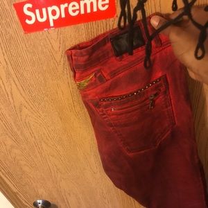 2016 limited edition red velvet Robbin Jeans